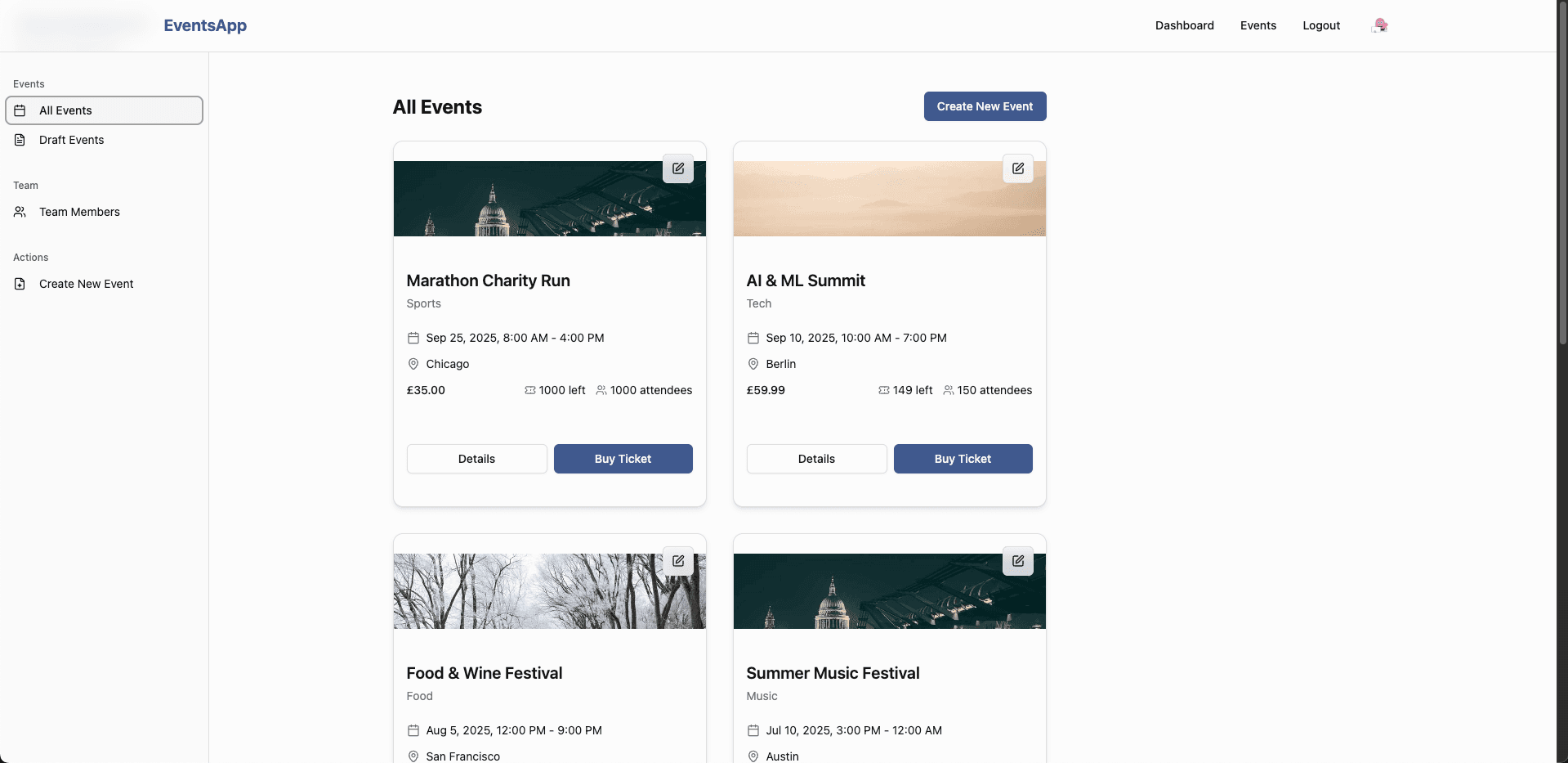 Events Platform screenshot 6