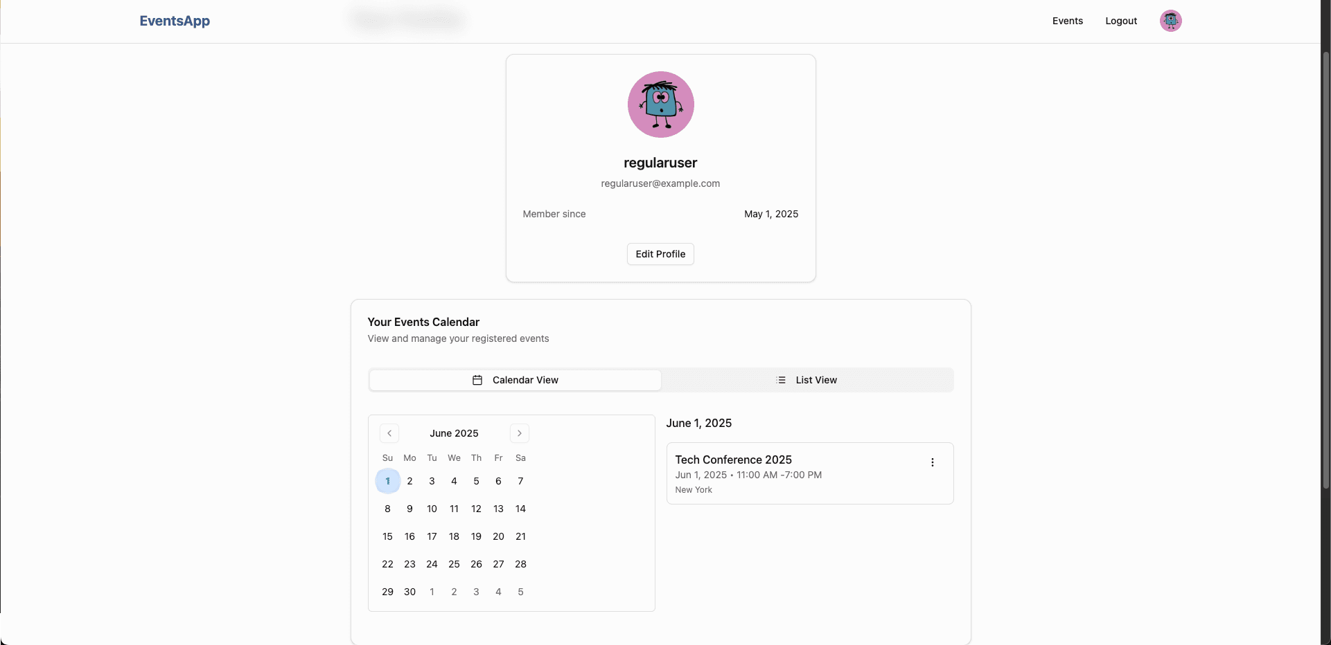 Events Platform screenshot 4
