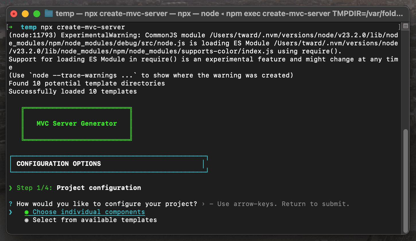 Create MVC Server screenshot 1